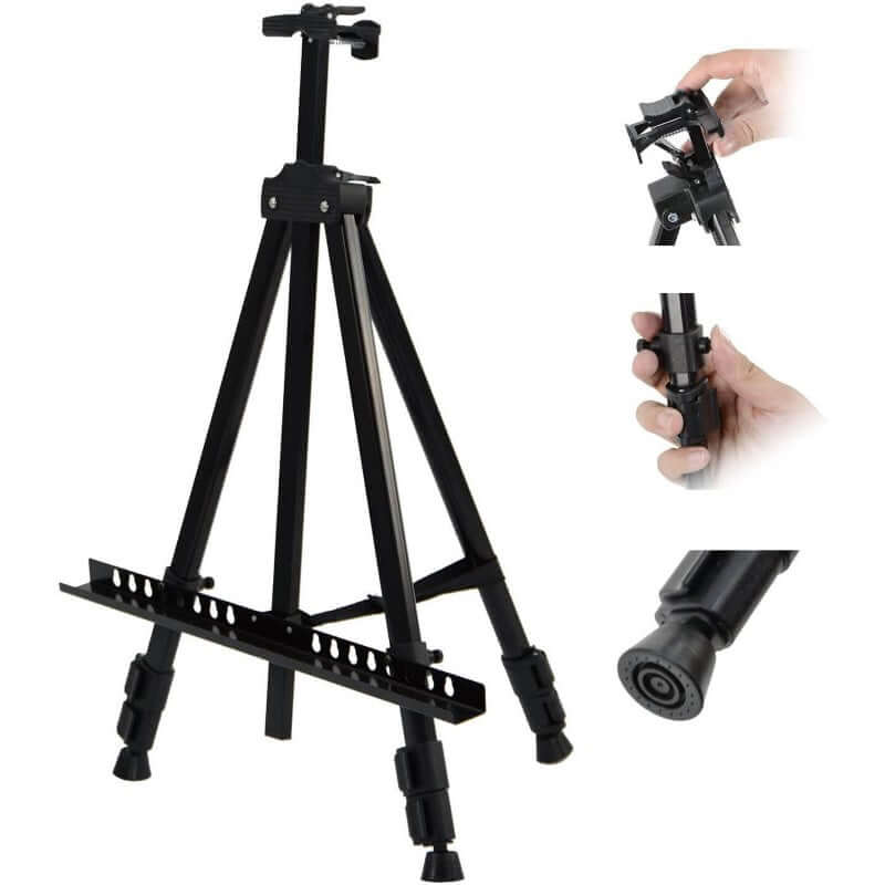 Art Easel Aluminum Metal Tripod