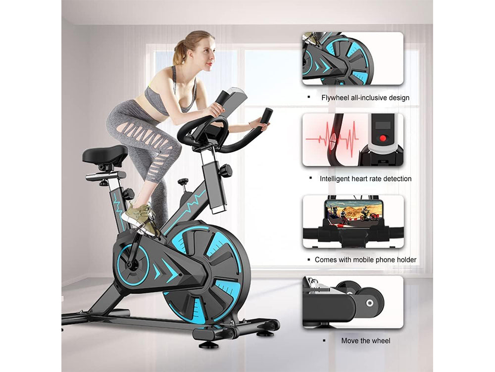 Exercise Bike Spin Bike with Heart Rate Monitor