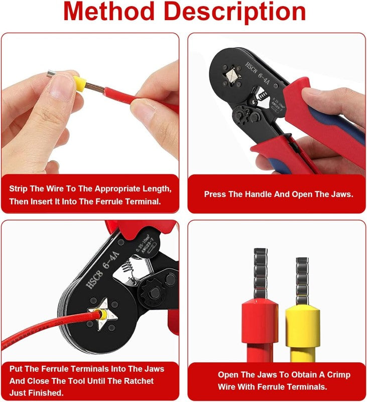 Crimping tool set 1200pcs