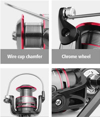 Thumbnail for Fishing Reel 8KG Pike Black Red Spinning Reel