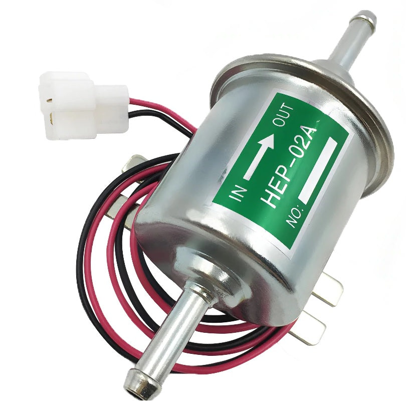 Electric Fuel Pump 2V Heavy Duty Electric Fuel Pump Metal Solid Petrol 12 Volts