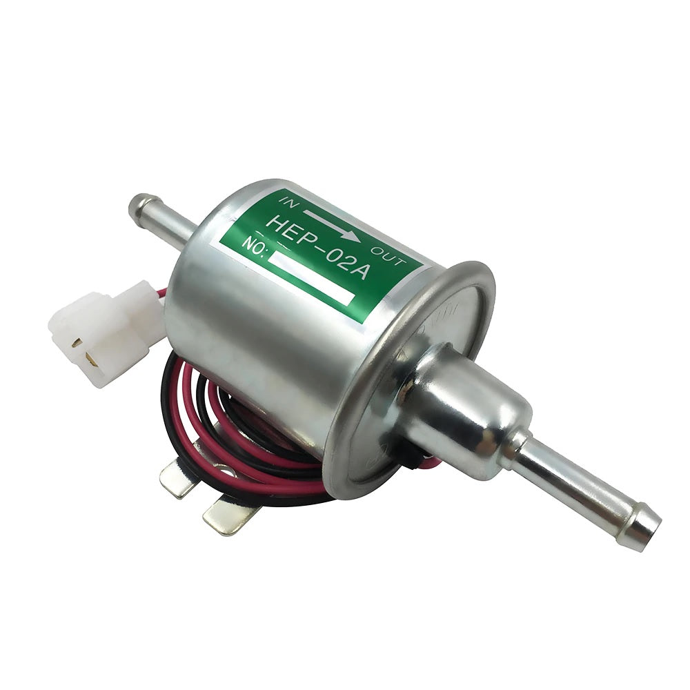 Electric Fuel Pump 2V Heavy Duty Electric Fuel Pump Metal Solid Petrol 12 Volts