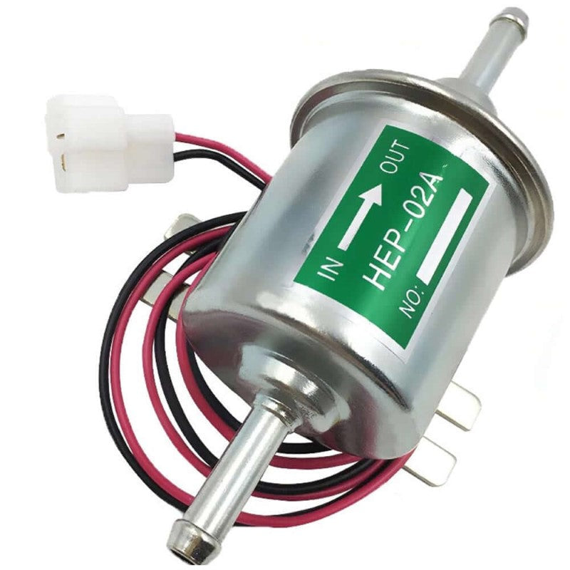 Electric Fuel Pump 2V Heavy Duty Electric Fuel Pump Metal Solid Petrol 12 Volts