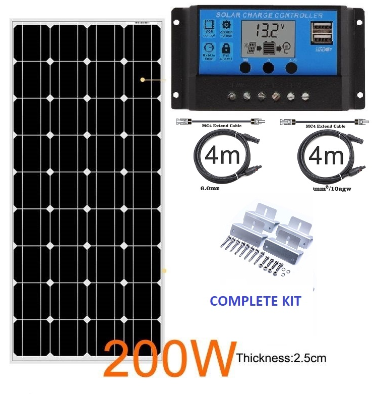 Solar Panel 200Watt Monocrystalline