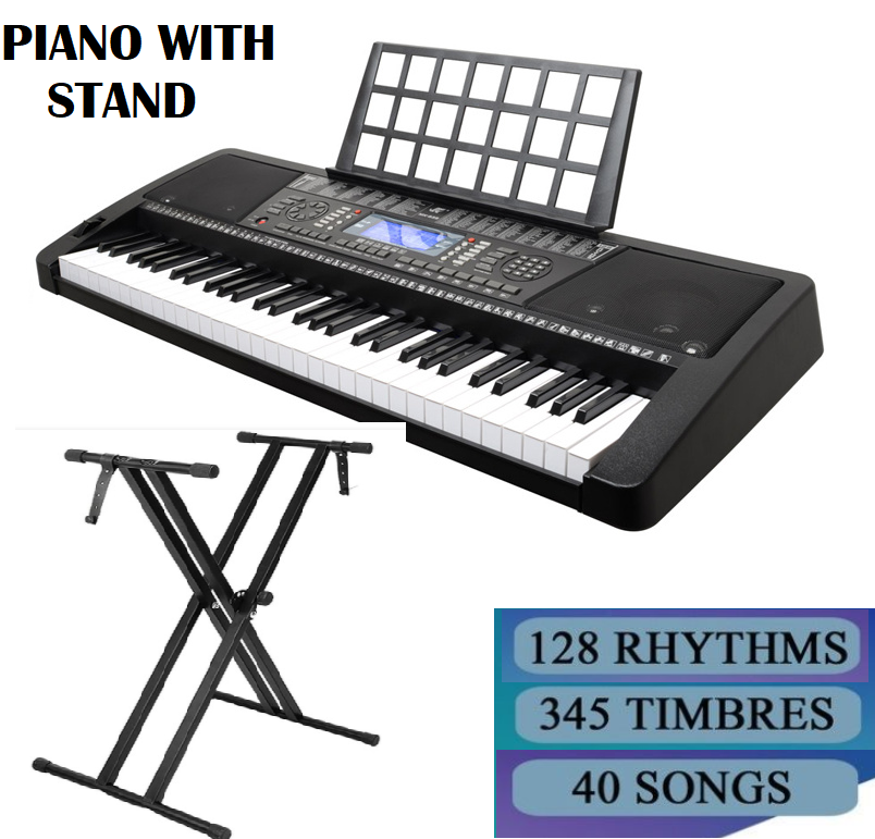 61 Key Electronic Piano Keyboard & Stand