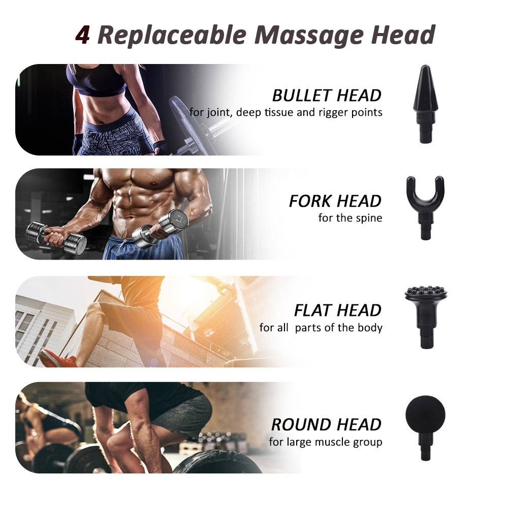 Cordless Massage Gun Deep Muscle Multifunctional Massage Gun