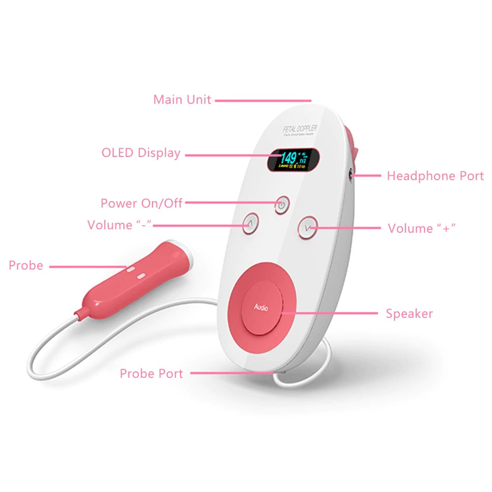 Fetal Doppler Portable Heartbeat Detector