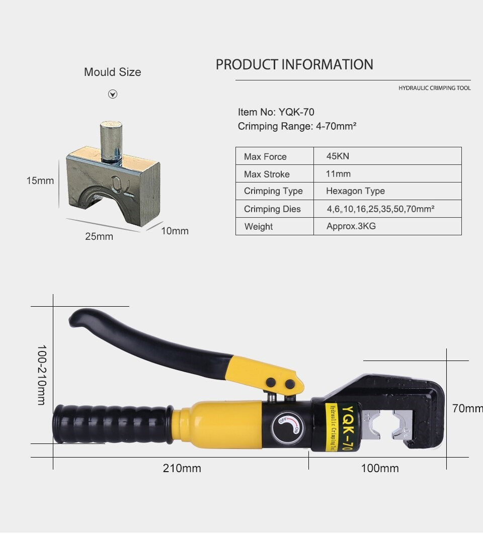 Hydraulic Crimp Crimper Tool