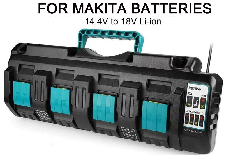 Makita battery Charger 14.4-18V Four Port Charger for Makita Battery