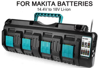 Thumbnail for Makita battery Charger 14.4-18V Four Port Charger for Makita Battery