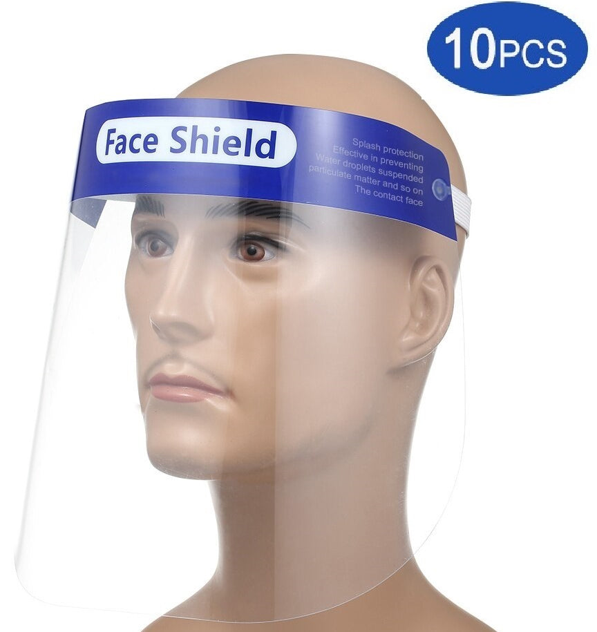 Protective Face Shield Transparent Mask 10PCS