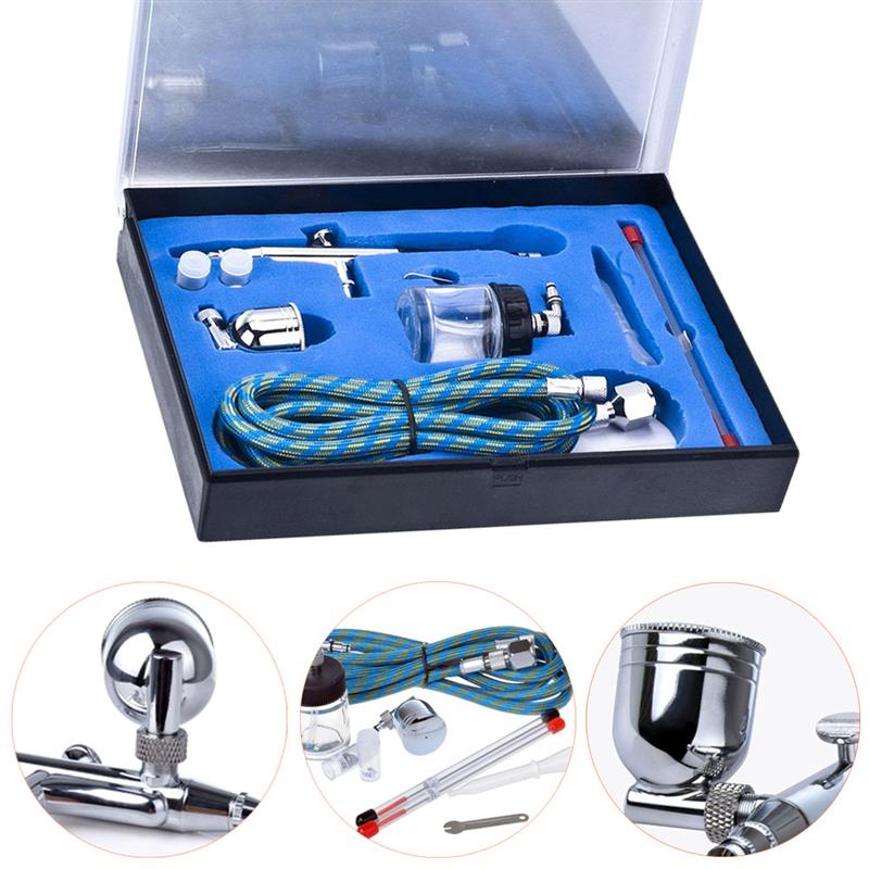 Air Brush Compressor Spray Gun Kit