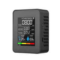 Thumbnail for Portable Air Quality Detector,Indoor CO2 Digital Meter 5 in 1 Tester for CO2, Formaldehyde, TVOC, Temperature, Humidity