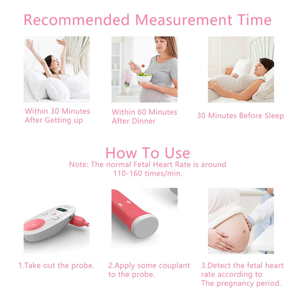 Fetal Doppler Portable Heartbeat Detector