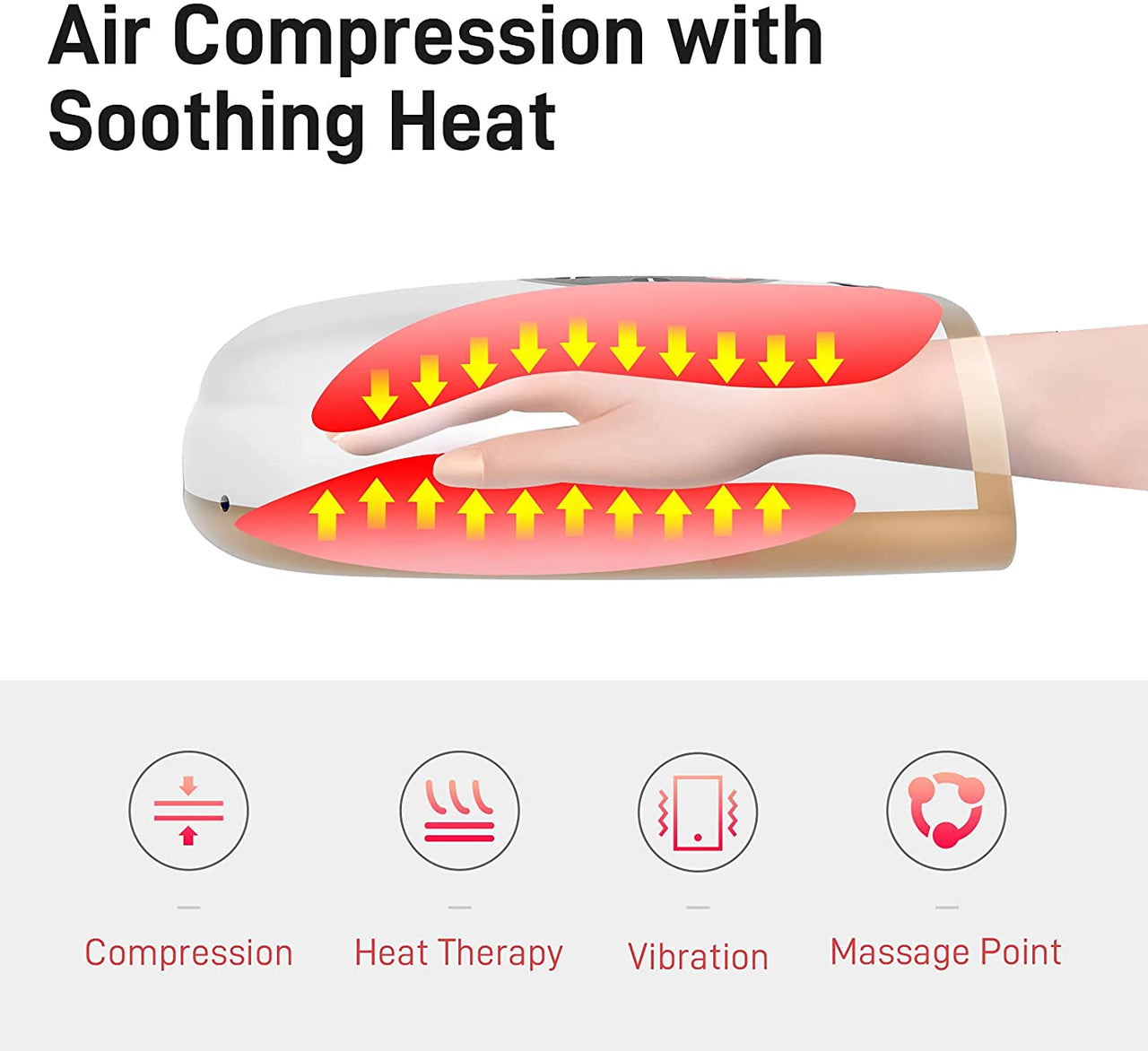 Cordless electric hand massager