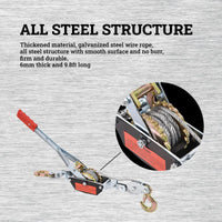 Thumbnail for Cable Winch Wire Power Puller 2T / 4000lb - Homyspire NZ