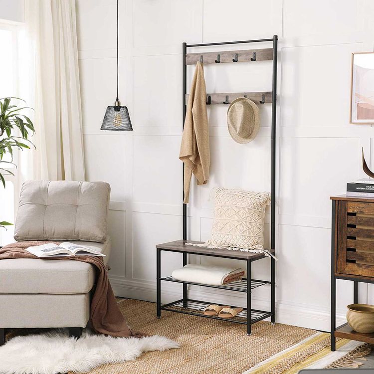 VASAGLE Coat Rack, Shoe Rack with bench