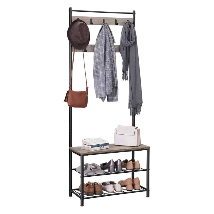 VASAGLE Coat Rack, Shoe Rack with bench