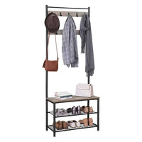 Thumbnail for VASAGLE Coat Rack, Shoe Rack with bench