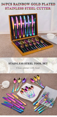 Thumbnail for 24 PCS Stainless Steel Cutlery Set