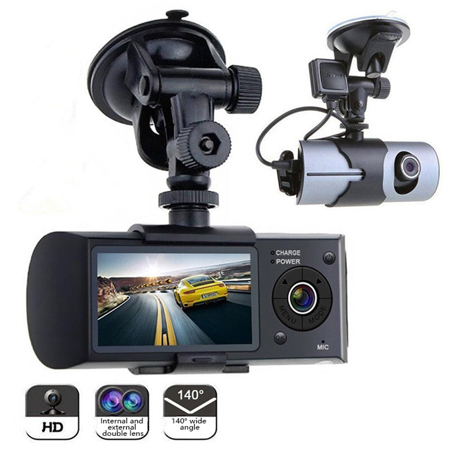 Dual Car Dash Camera with GPS - Front and Rear