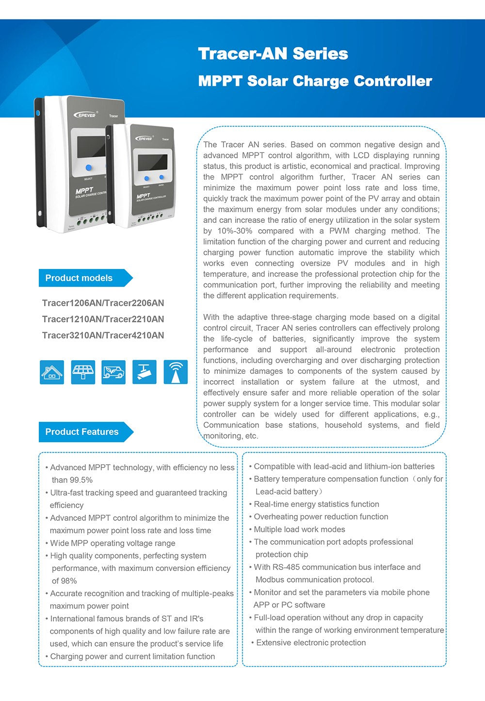 MPPT Solar Controller 20A