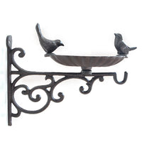 Thumbnail for Cast Iron Rustic Brown Two Birds Bath