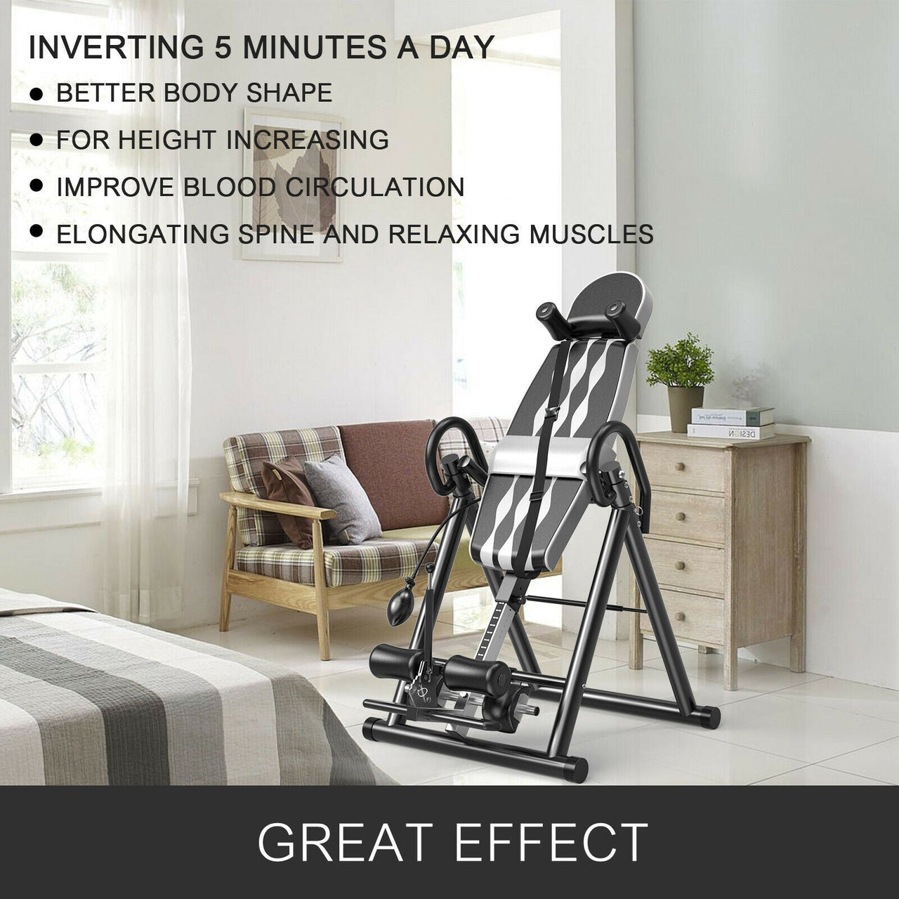 Gravity Inversion Table Heavy Duty - Homyspire NZ