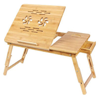 Thumbnail for Laptop Stand Laptop Table Multi Function Bamboo Laptop Bed Desk Table Foldable Cooling Holder Tray Stand - The Shopsite