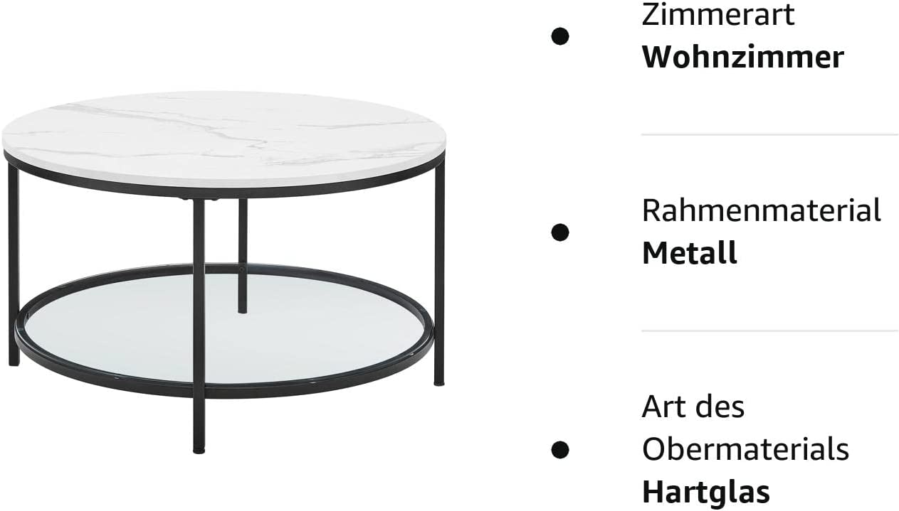 Coffee Table for Living Room by VASAGLE | Side Table