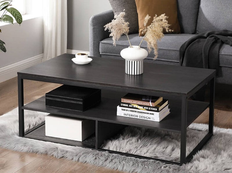 VASAGLE COFFEE TABLE - Sleek Black Design