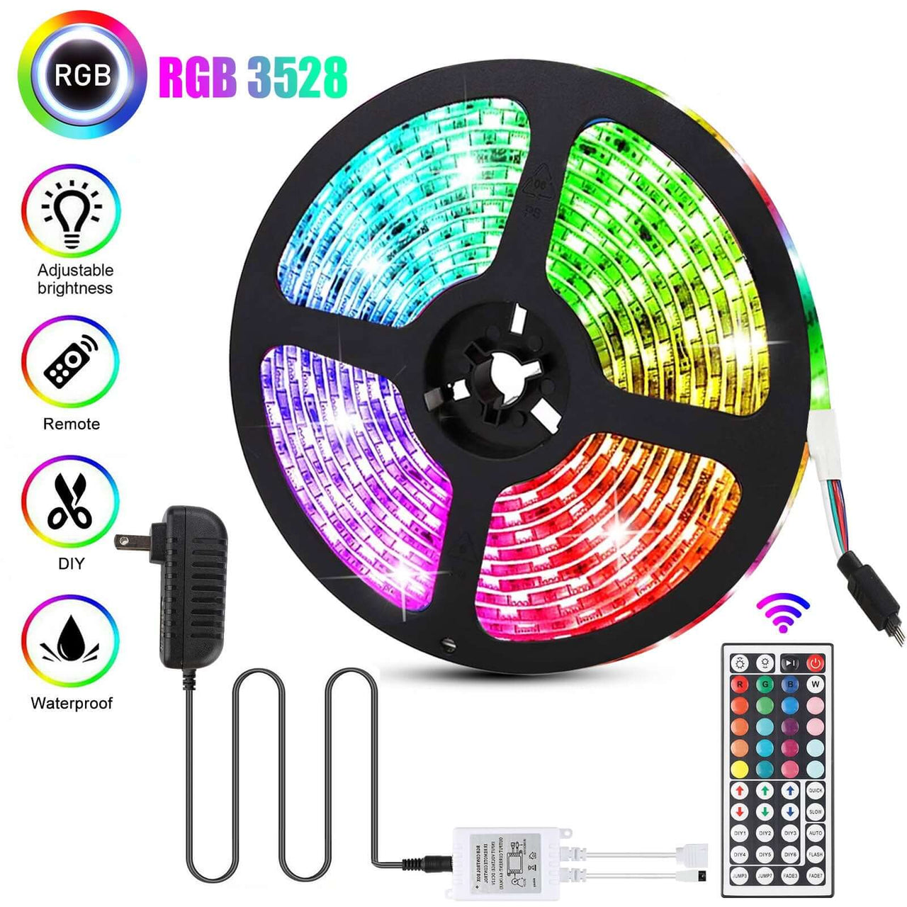 5m 300 LED Light Strip with 44 Key Remote - Homyspire NZ