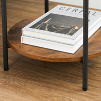 Thumbnail for Vasagle Stylish Bedside Table round Side Table End Table