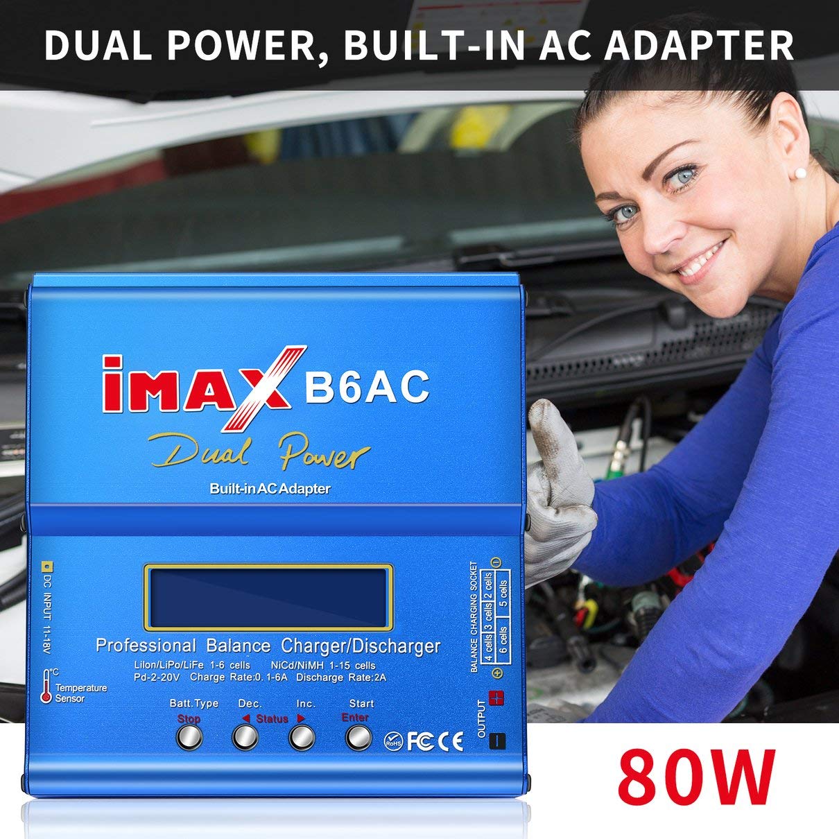 Lipo Battery Charger Imax B6Ac Balance Charger