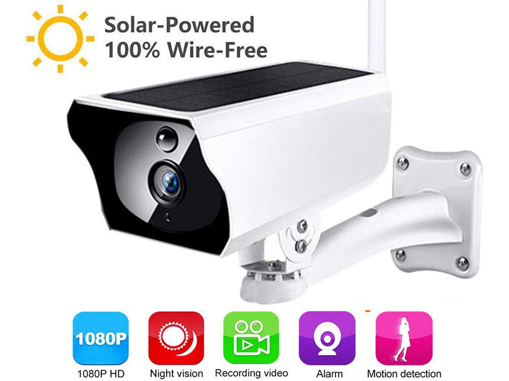 Solar Outdoor Security Camera Wireless with 2 Batteries - Homyspire NZ