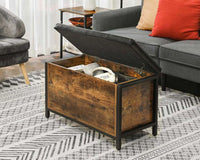 Thumbnail for VASAGLE Shoe Bench w/ Flip Door Storage, Brown & Black