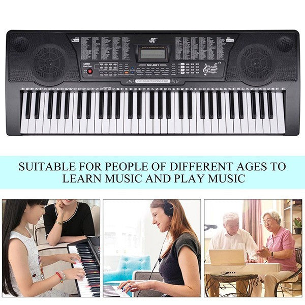 61 Key Electronic Piano Keyboard & Stand