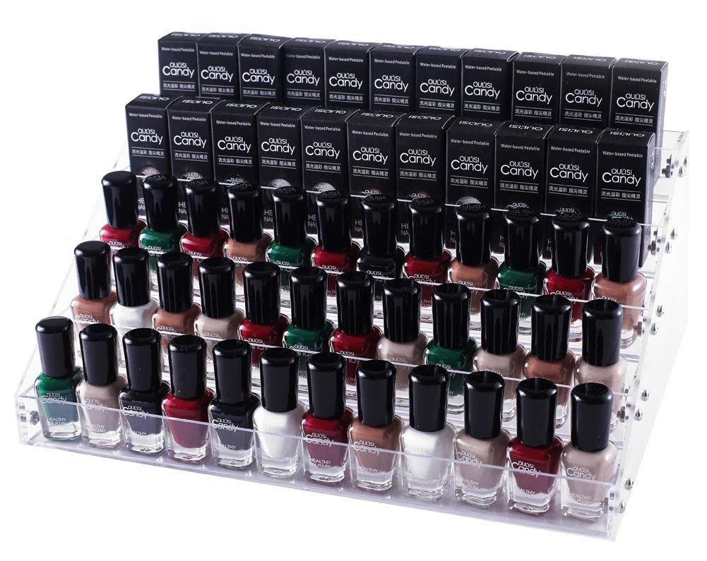 Cosmetic Organiser Nail Polish Storage Rack Stand 5 Tier - Homyspire NZ