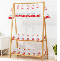 Thumbnail for Cloth Rack Garment Rack Bamboo Clothes stand with Coat Rack