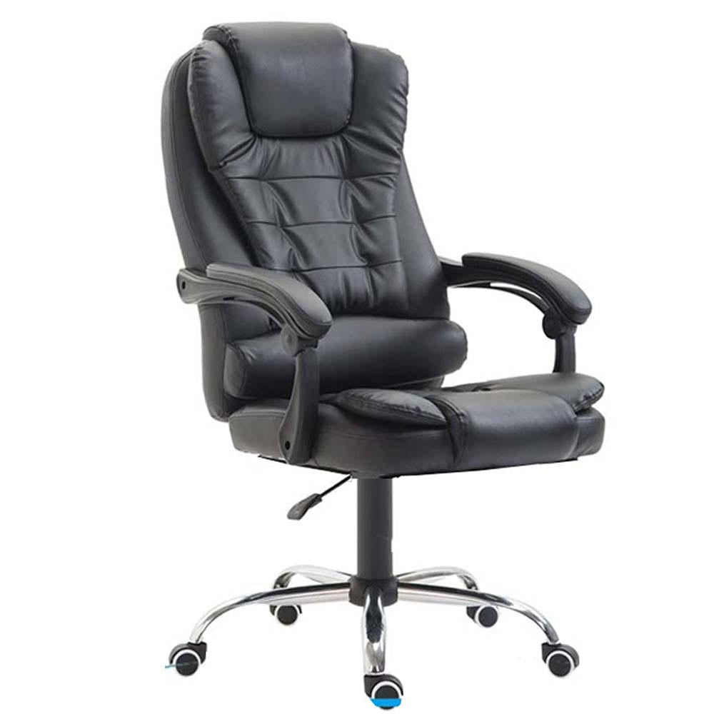 Office Chair (Black) with Retractable Footrest - Homyspire NZ