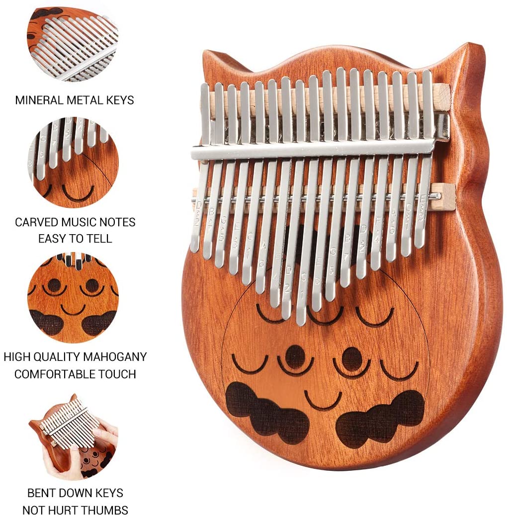 17 Keys Owl Piano Kalimba - Homyspire NZ