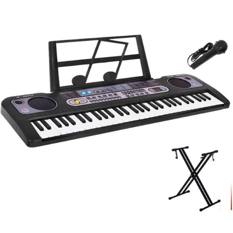 Keyboard Piano with Microphone & Music Stand and X Stand - Homyspire NZ