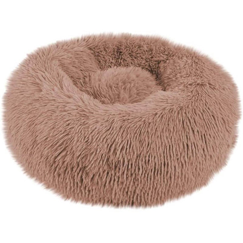 Plush Pet Bed Pet Sofa Pet Beds, Dog Round Cat Winter Warm Sleeping Bag Long Plush Soft Pet