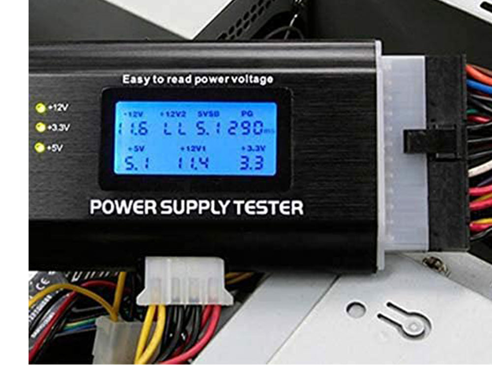 Power Supply Tester Digital Lcd 20/24 Pin Psu Atx Ba4