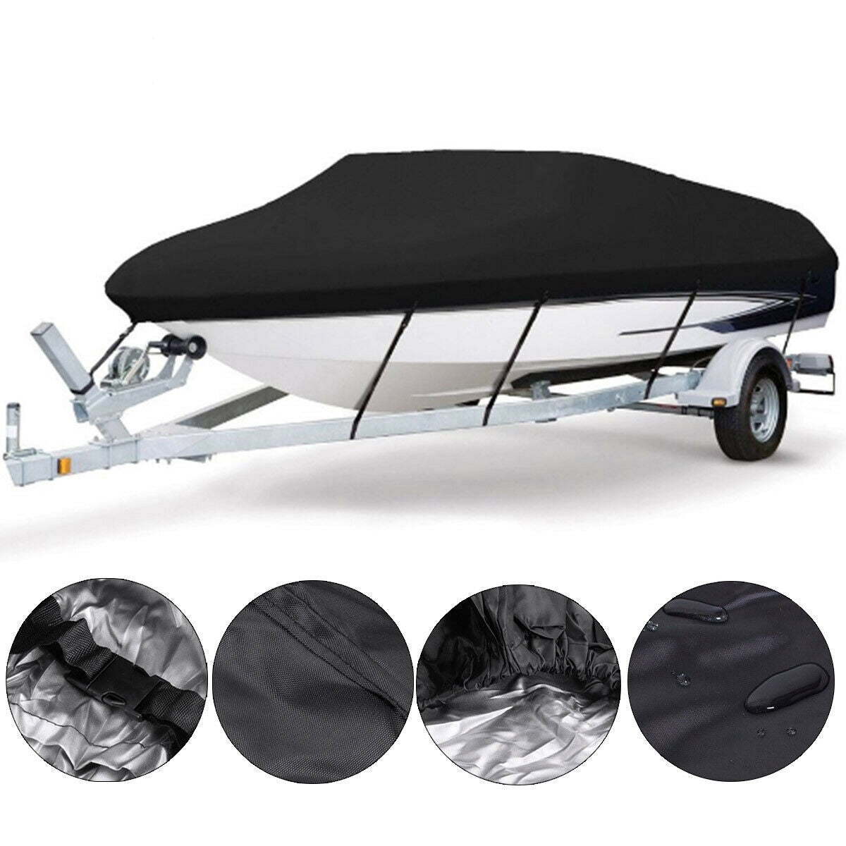 Boat Cover 600D Boat 17-19FT