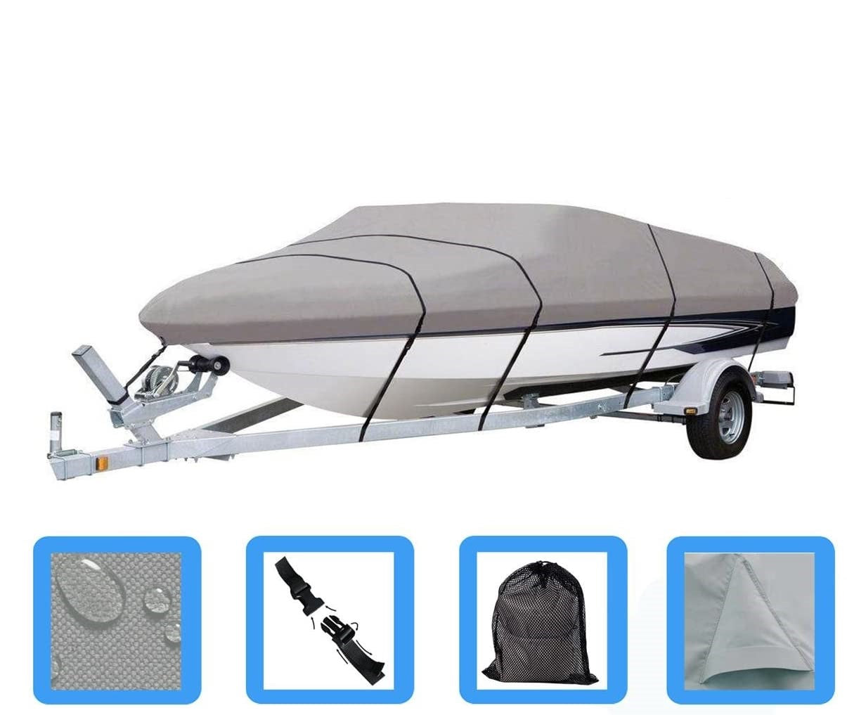 Boat Cover 600D Boat 17-19FT