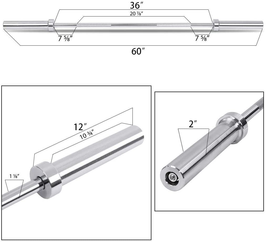 150cm Olympic Barbell Bar