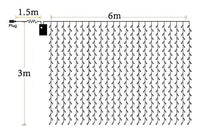 Thumbnail for Curtain Lights Warm White 6X3M