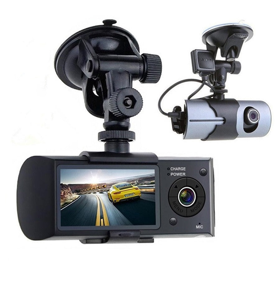 Dual Car Dash Camera with GPS - Front and Rear