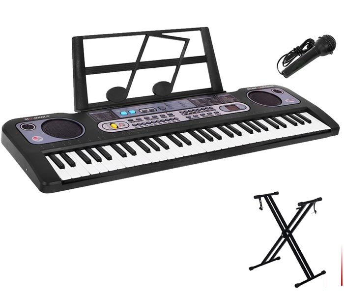 Keyboard Piano with Microphone & Music Stand and X Stand - Homyspire NZ